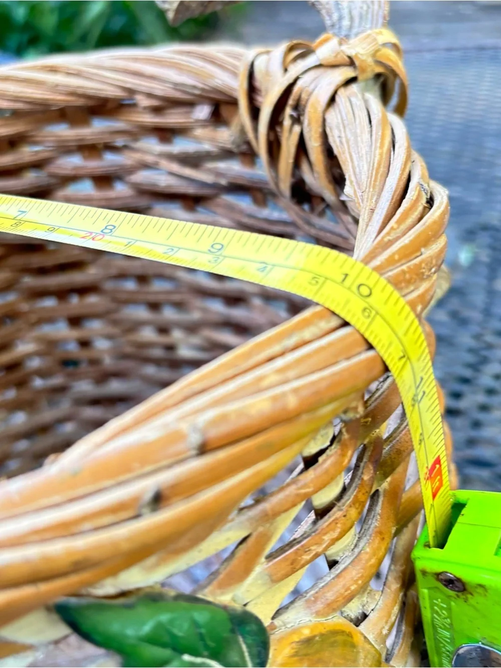 Vintage handwoven wicker